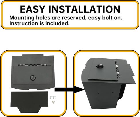 Cuafu Center Console آمنة متوافقة مع 2009-2018 Dodge RAM 1500 2500 3500 صندوق تخزين الصلب الثقيلة in Saudi Arabia