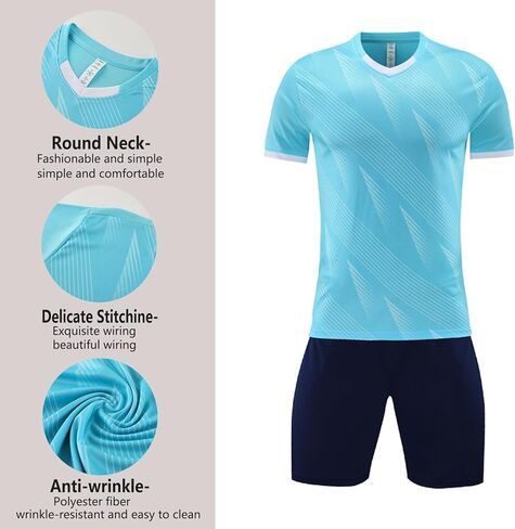 شباب قميص كرة القدم موحد ملابس رياضية هدية تخصيص جيرسي لكرة القدم للفتيان الفتيات in Kuwait