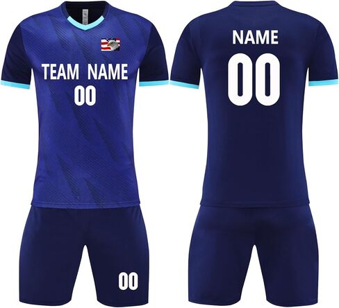 شباب قميص كرة القدم موحد ملابس رياضية هدية تخصيص جيرسي لكرة القدم للفتيان الفتيات in Kuwait