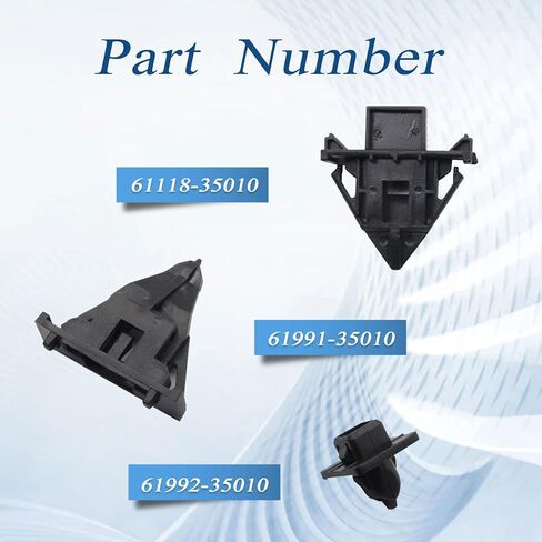 XQSMWF 8PCS مصببة مقطع لوحة العلوية اللوحة العلوية مجموعة متوافقة مع Toyota FJ Cruiser 2007 2008 2008 2010 2011 2012 2013 2014 استبدال 61118-35010 61991-35010 61992-35010 in Saudi Arabia