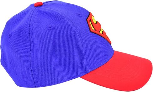 DC Comics Superman Snapback Hat, Embroidered Logo Adult Baseball Cap with Flat Brim, Navy, One Size in Saudi Arabia