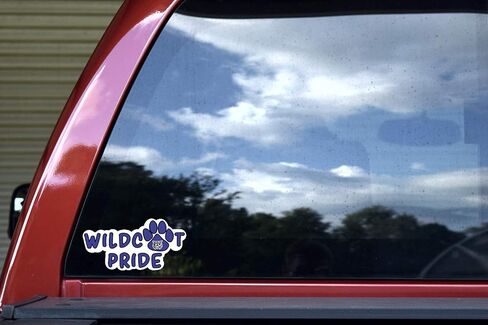 StickerTalk Wildcat Pride Vinyl Mascot Sticker, 6 inches by 3 inches in Saudi Arabia
