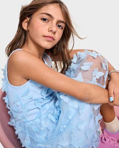 The Children's Place ، Girls ، Olcyfeless Dary Dresses ، Breeze Butterfly Mesh ، 6 in Kuwait
