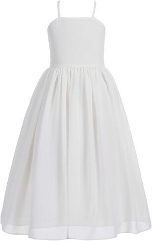 Criss-Cross Chiffon Flower Girl Girl Dresses Treaured Termanial Dontenial 191 in Kuwait