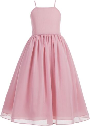 Criss-Cross Chiffon Flower Girl Girl Dresses Treaured Termanial Dontenial 191 in Kuwait