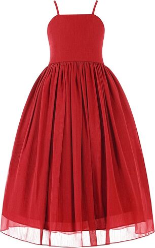 Criss-Cross Chiffon Flower Girl Girl Dresses Treaured Termanial Dontenial 191 in Kuwait
