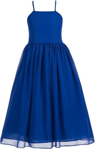 Criss-Cross Chiffon Flower Girl Girl Dresses Treaured Termanial Dontenial 191 in Kuwait