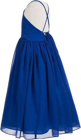 Criss-Cross Chiffon Flower Girl Girl Dresses Treaured Termanial Dontenial 191 in Kuwait