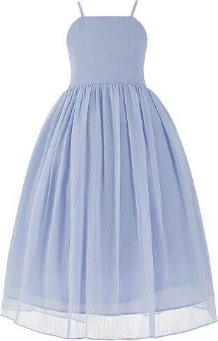 Criss-Cross Chiffon Flower Girl Girl Dresses Treaured Termanial Dontenial 191 in Kuwait