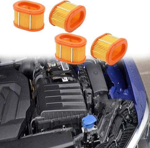 4 PCS 790166 Oval Air Filter Cartridge Replace B&S 5404 5404H 5404K 790166 100-834 30-123 Replacement for B&S 093302 093312 093332 For 3.5-4 gross HP 275-525 Series Engines in Saudi Arabia