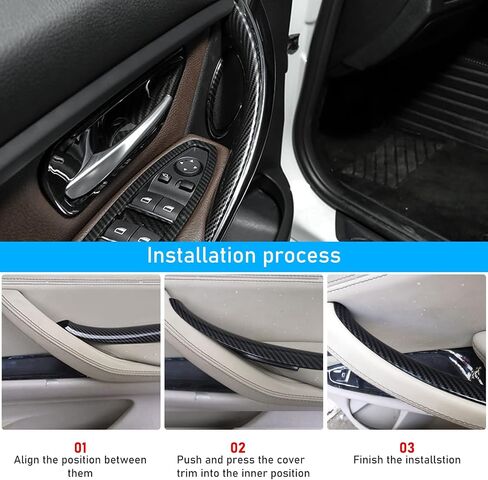 TTCR-II Compatible with BMW 3 Series F30 Door Handle Covers 4 Series, 2 Pcs Door Handle Wraps Fit BMW 325i 328i 330i 335i F30/F31 2012-2018 and 428i 435i F32/F36 2014-2017 (Beige) in Saudi Arabia