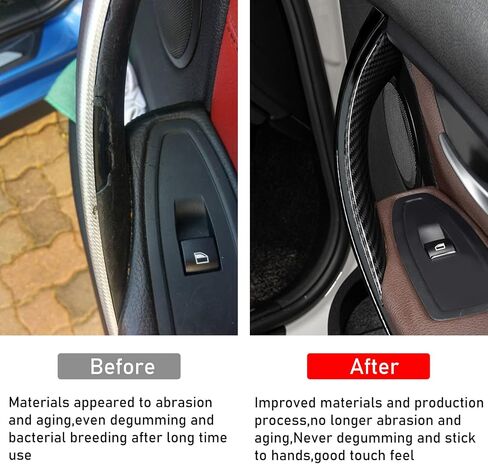 TTCR-II Compatible with BMW 3 Series F30 Door Handle Covers 4 Series, 2 Pcs Door Handle Wraps Fit BMW 325i 328i 330i 335i F30/F31 2012-2018 and 428i 435i F32/F36 2014-2017 (Beige) in Saudi Arabia
