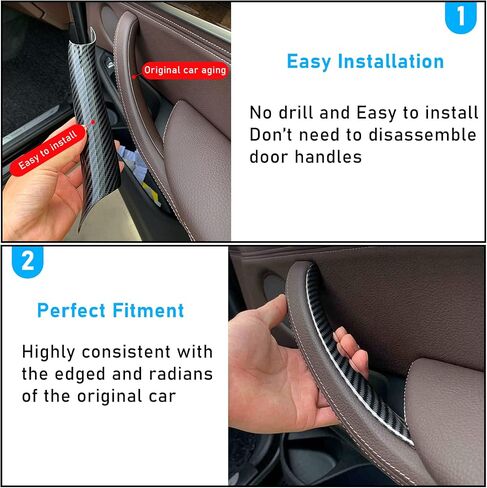 TTCR-II Compatible with BMW 3 Series F30 Door Handle Covers 4 Series, 2 Pcs Door Handle Wraps Fit BMW 325i 328i 330i 335i F30/F31 2012-2018 and 428i 435i F32/F36 2014-2017 (Beige) in Saudi Arabia