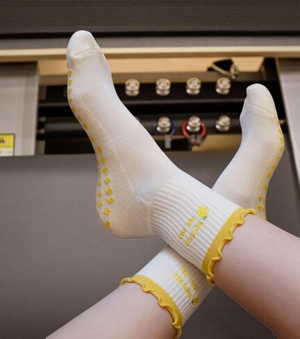Pilates Socks with Grips for Women, Cute Grip Socks for Yoga, Barre, Reformer& Home workouts, Great Gift Idea in Kuwait