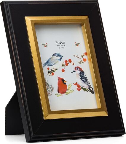 8x10 Picture Frame Photo Frame, Made of Solid MDF Wood with Real Glass, Display Pictures 5x7 with Mat or 8x10 without Mat, Vertical and Horizontal Formats for Wall Hanging or Tabletop Display in Saudi Arabia
