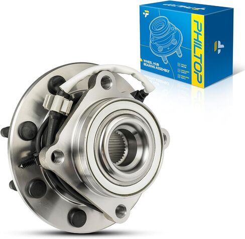 PHILTOP 515086 RWD Rear Front Wheel Hub Assembly Fit for Chevrolet Silverado 1500 2005, Chevrolet Silverado 2500 HD 2001-2006, GMC Sierra 1500 2005, 8 Lugs Wheel Hub Bearings W/ABS in Saudi Arabia