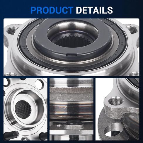 Autoround 513409 Wheel Bearing Hub Assembly Compatible with Kia Sorento 2016-2020, Hyundai Santa Fe/Santa Fe Sport/Santa Fe XL 2015-2019, 5-Lugs [Pack of 2] in Saudi Arabia