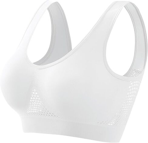 Generic Anti-Sagging Push Up Bra for Women, Sports Bra, Full Coverage, Wire Free, High Support, Blue, S-5XL in Saudi Arabia
