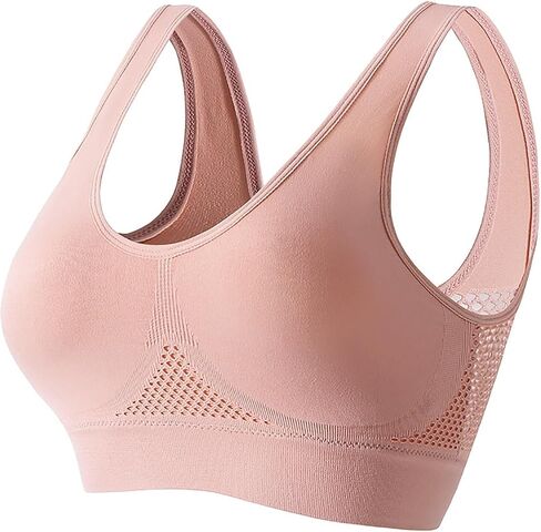 Generic Anti-Sagging Push Up Bra for Women, Sports Bra, Full Coverage, Wire Free, High Support, Blue, S-5XL in Saudi Arabia