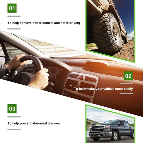 Scitoo 3pcs kits kits front sway bar bar bar track spension fit 1995-1999 for Dodge Ram 1500 2500 3500 4WD in Kuwait