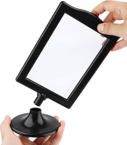 10Pcs Double Sided Standing Picture Frame 4x6 Pedestal Photo Frame with Inserts and Base White Picture Frame Bulk Plastic Vertical Photo Frames for Table Numbers Menu Display Wedding in Saudi Arabia