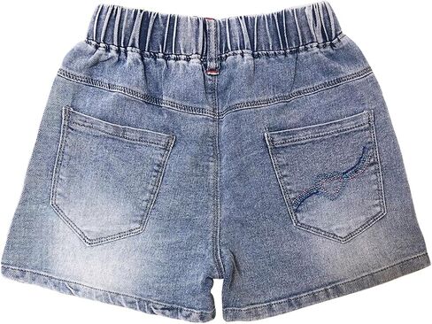 Peacolate 2-10Y Little&Big Girls Denim Summer Shorts Teens Elastic Short Jeans in Kuwait