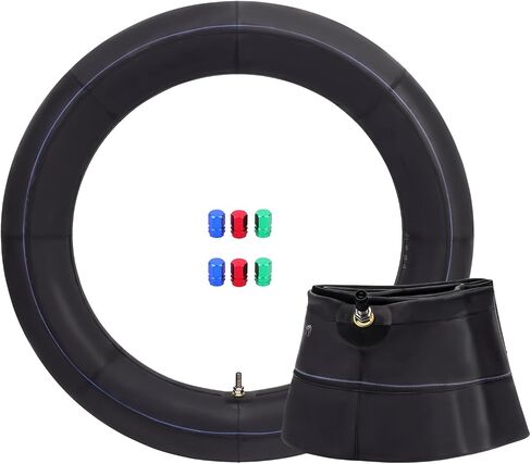 130/90-16 Motorcycle Inner Tube 5.00/5.10-16 Compatible with 150/80-16, 140/80-16, 140/90-16 Heavy Duty Balance Inner Tube TR4 Straight Valve Stem, for Street and Off-Road Applications, 2PCS in Kuwait