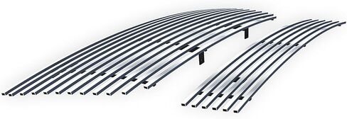HD Ridez Premium Stainless Steel Black 8x6 Horizontal Billet Front Grille Grill Insert Combo Compatible with Ford Ranger 2006-2012 Main Upper Lower Bumper HDR-GRFC2087J in Saudi Arabia
