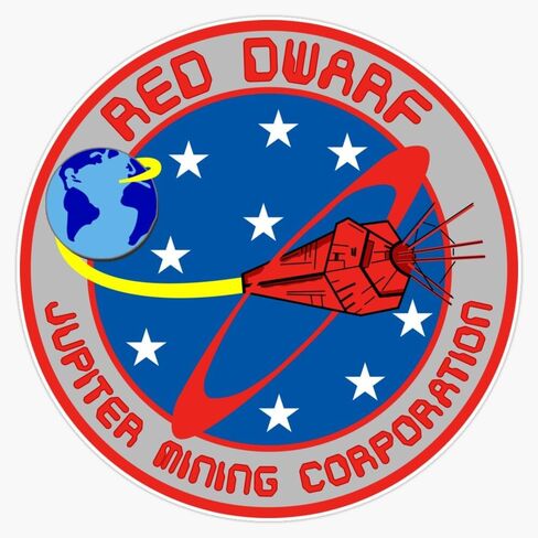 Red Dwarf - Crew Patch (New) Sticker Bumper Sticker Vinyl Decal 5" in Saudi Arabia