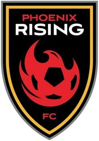 Phoenix Rising FC USL Soccer - Desconser Graphic - Auto والجدار والكمبيوتر المحمول والخلايا وملصق شاحنة للنوافذ والسيارات والشاحنات in Saudi Arabia