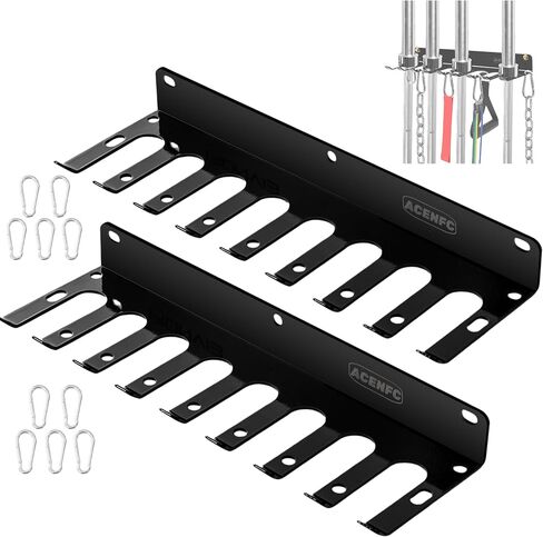 Wall-Mounted Gym Organizer, Barbell Holder Wall Mount, Resistance Band Storage Rack, Home Gym Accessories Holder in Saudi Arabia