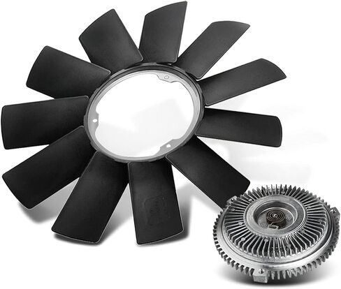 A-Premium Engine Cooling Fan Blade and Fan Clutch Assembly Compatible with BMW E46 323ci/323i/323is/325Ci/325xi/328ci/330ci, E36 325i/325is/328i/328is/M3/Z3, E39 525i/530i/528i, E34 525i/525it, E53 X5 in Saudi Arabia