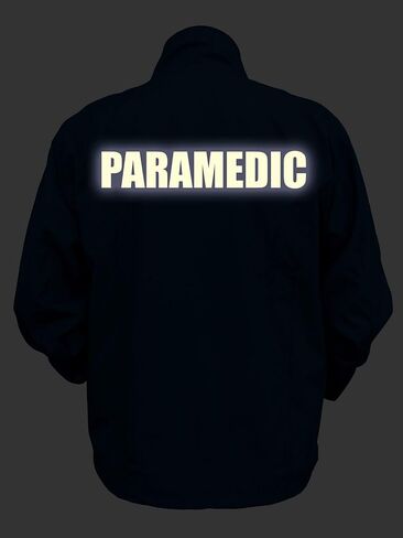 Smart People Clothing Paramedic Zipped up Windbreaker with Reflective Decorations Front and Back in Saudi Arabia