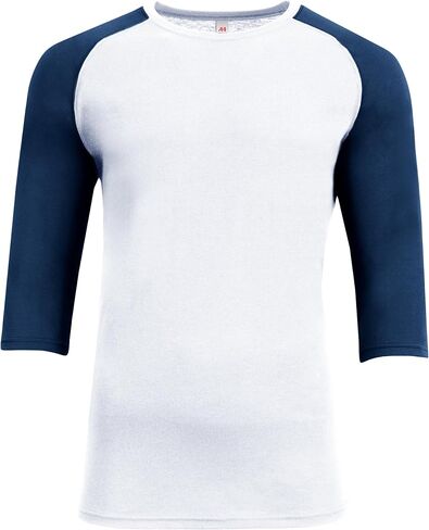 A4 N3514 MEN SOWTEK 3/4 SLEEVE RAGLAN T-Shirt Crewneck Athletic-Fit Baseball Tee Tee in Kuwait