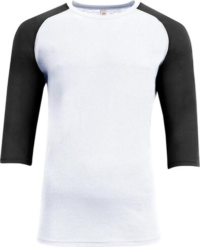 A4 N3514 MEN SOWTEK 3/4 SLEEVE RAGLAN T-Shirt Crewneck Athletic-Fit Baseball Tee Tee in Kuwait
