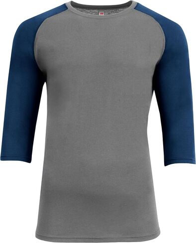 A4 N3514 MEN SOWTEK 3/4 SLEEVE RAGLAN T-Shirt Crewneck Athletic-Fit Baseball Tee Tee in Kuwait