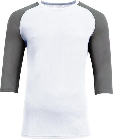 A4 N3514 MEN SOWTEK 3/4 SLEEVE RAGLAN T-Shirt Crewneck Athletic-Fit Baseball Tee Tee in Kuwait