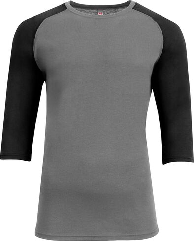 A4 N3514 MEN SOWTEK 3/4 SLEEVE RAGLAN T-Shirt Crewneck Athletic-Fit Baseball Tee Tee in Kuwait