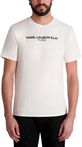 KARL LAGERFELD Men's Short Sleeve Crewneck Karl Logo T-Shirt in Saudi Arabia