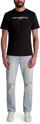 KARL LAGERFELD Men's Short Sleeve Crewneck Karl Logo T-Shirt in Saudi Arabia