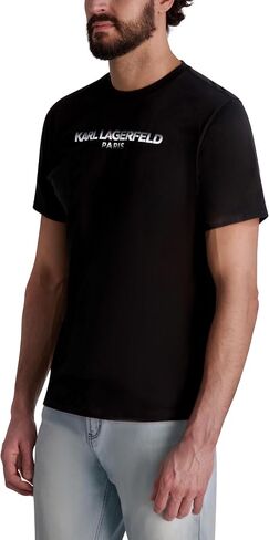 KARL LAGERFELD Men's Short Sleeve Crewneck Karl Logo T-Shirt in Saudi Arabia