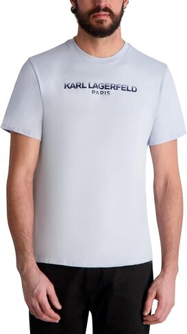 KARL LAGERFELD Men's Short Sleeve Crewneck Karl Logo T-Shirt in Saudi Arabia