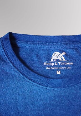 Hemp & Tortoise™ Men's Hemp T-Shirt – Soft, Durable & Eco-Friendly – 55% Hemp, 45% Organic Cotton – Breathable & Long-Lasting in Saudi Arabia