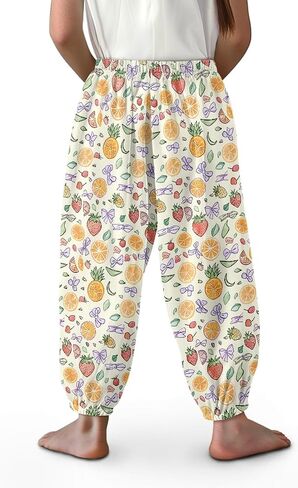 Kids Harem Pants Boys Girls Athletic Bloomers Sweatpants Animals Print Loose Leggings for Home Yoga Play in Kuwait