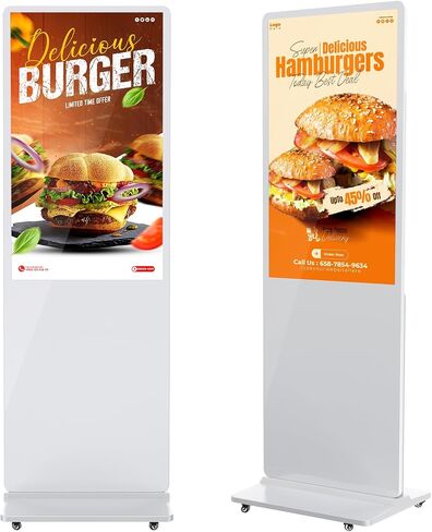 Non-Touch Digital Signage Display, 43 Inch Digital Display Board with HDMI Input, USB Plug-and-Play, Split Screen, Scheduled Power On/Off for Retail, Mall, Front Desk, Advertising in Saudi Arabia
