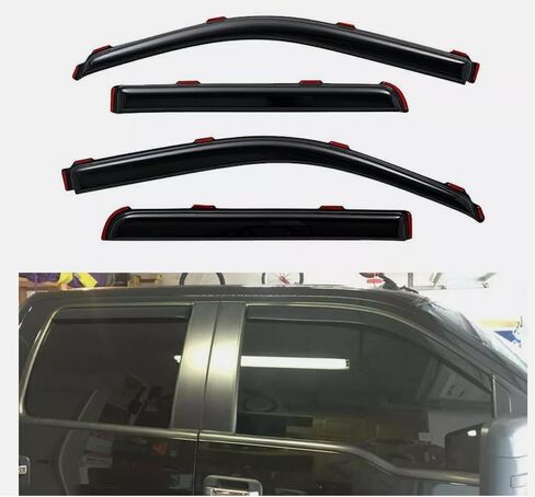 تنفيس انحراف النوافذ زعماء في القنوات FIT Ford F150 Accessories 2009-2014 Super Crew in Saudi Arabia