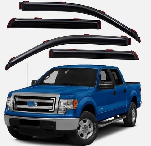 تنفيس انحراف النوافذ زعماء في القنوات FIT Ford F150 Accessories 2009-2014 Super Crew in Saudi Arabia