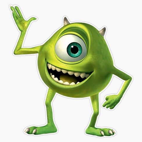 Mike Wazowski Sticker Vinyl Waterproof Sticker Decal Car Laptop Wall Window Bumper Sticker 5" in Saudi Arabia