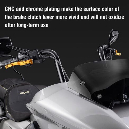 ذراع القابض الفرامل للدراجات النارية ، ذراع فرامل القابض CNC متوافقة مع 2023-2025 CVO Road Glide ، 2024-2025 Harley Touring Road Glide/Road Glide Cvo St (Gold) in Saudi Arabia