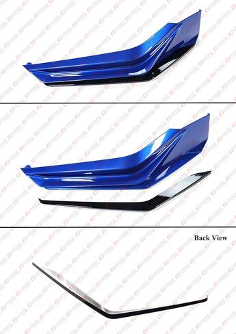 MC Style JDM 5PC Painted Blue Black Front Bumper Lip Splitter Kit Compatible for 2022-2024 Honda Civic Hatchback Sedan All Models in Saudi Arabia